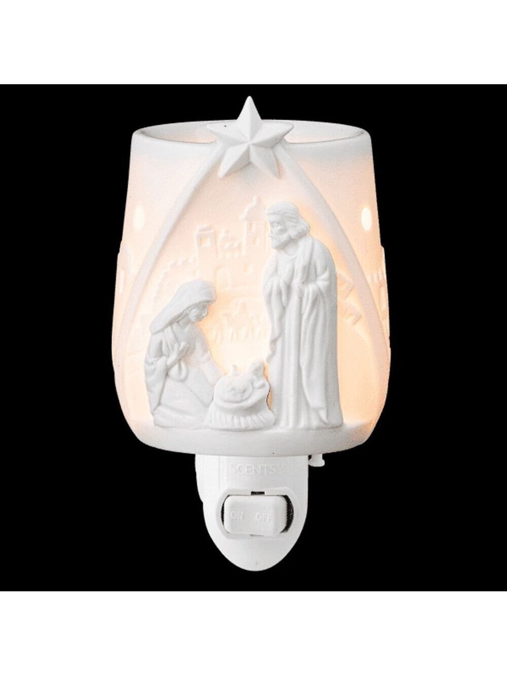 Scentsy “Rejoice” White Nativity Scene Plug-In Wax Warmer NWT